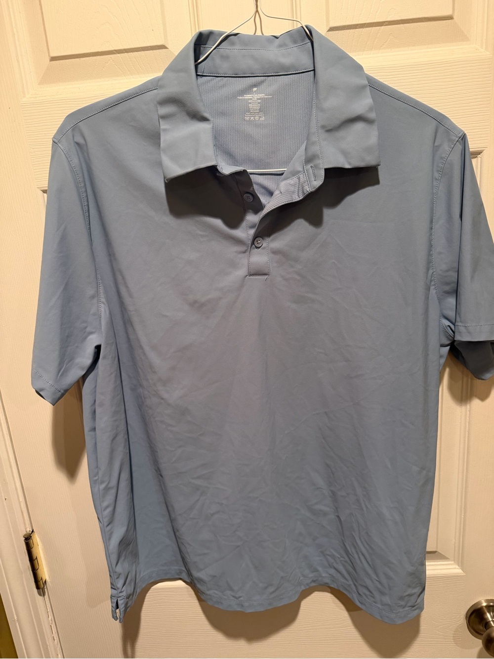 Fabletics Men's Light Blue Performance Polo “The Don”